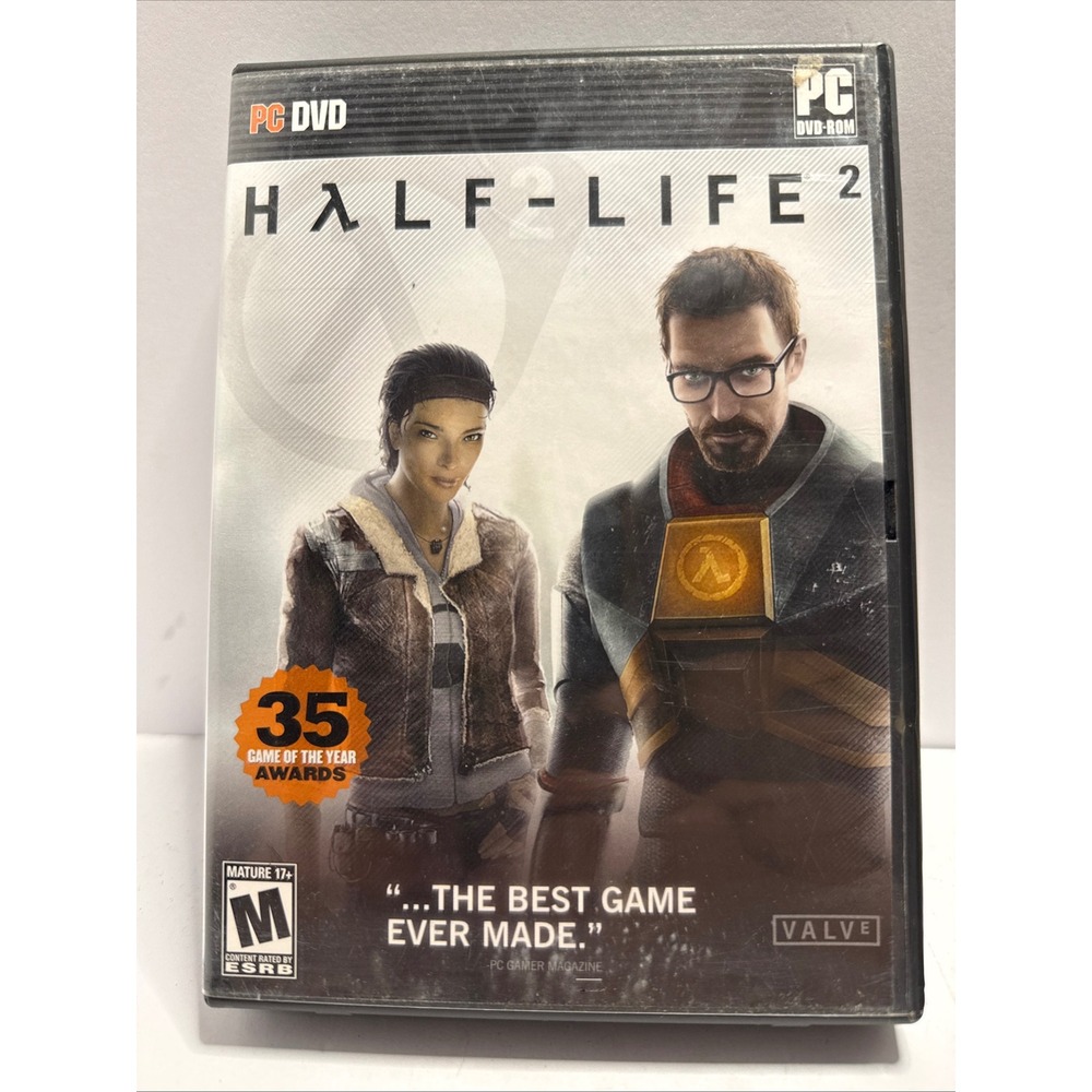 Half-Life 2 PC DVD-ROM Game Valve 2004 Gordon Freeman Alyx Vance CD Key Included